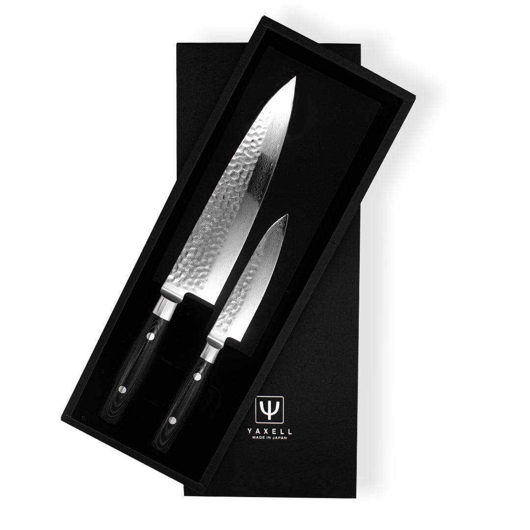 Yaxell Zen - Japanse Giftset 2-delig 37 laags damast roestvrijstaal Messensets Yaxell