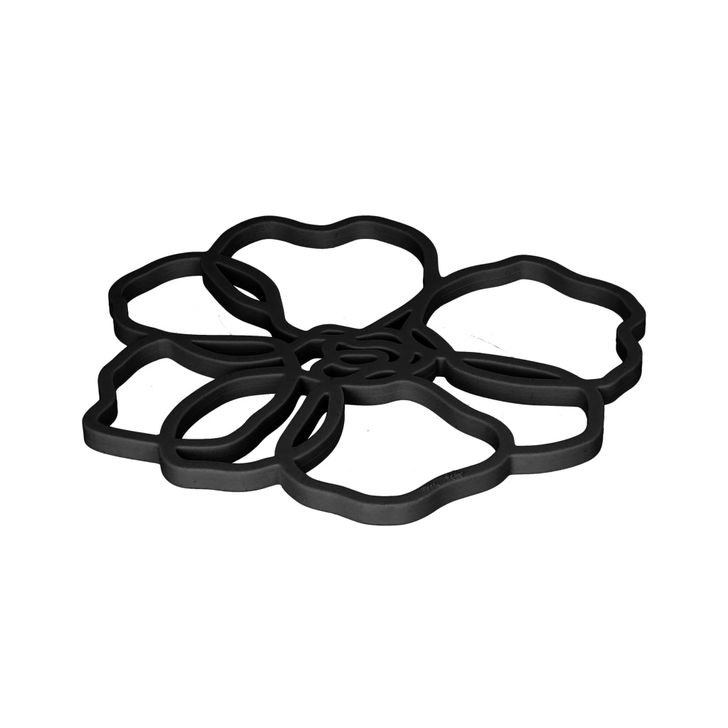 Tools2Cook - Silicone Coaster Poppy Black