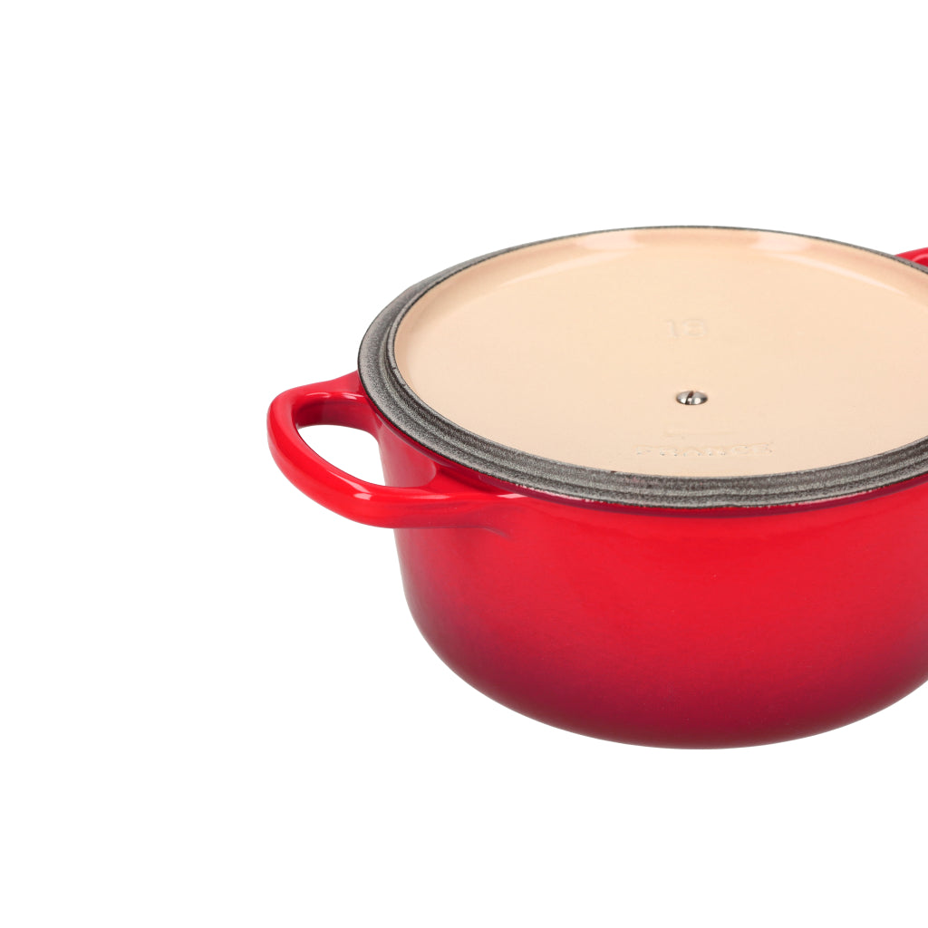 LeCreuset - Roast- / Stew pan Signature round Cherry red 24cm 4.2l