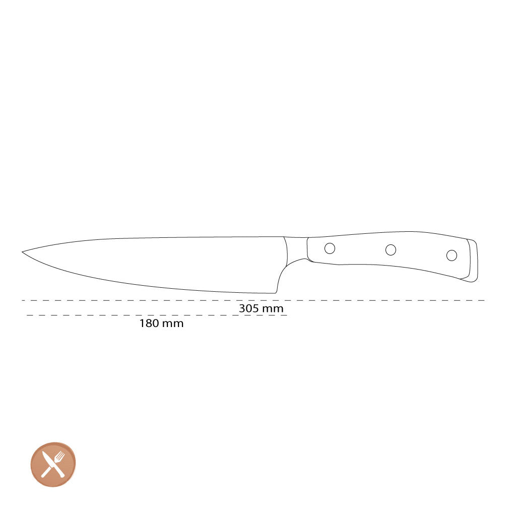 Wusthof - Couteau de chef Classic Ikon 18 cm