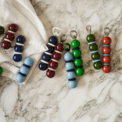 Addison Ross - Bobbin Bottle Opener - Khaki & Pale Denim
