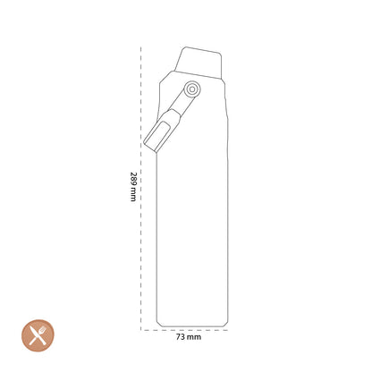 Stanley - La bouteille d'eau AeroLight™ IceFlow™ à débit rapide 0,6 L citron