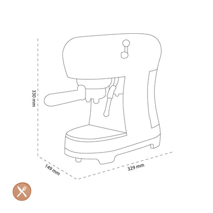 Smeg - Espresso Machine | Crème | 1950s | Manual Espresso Machine