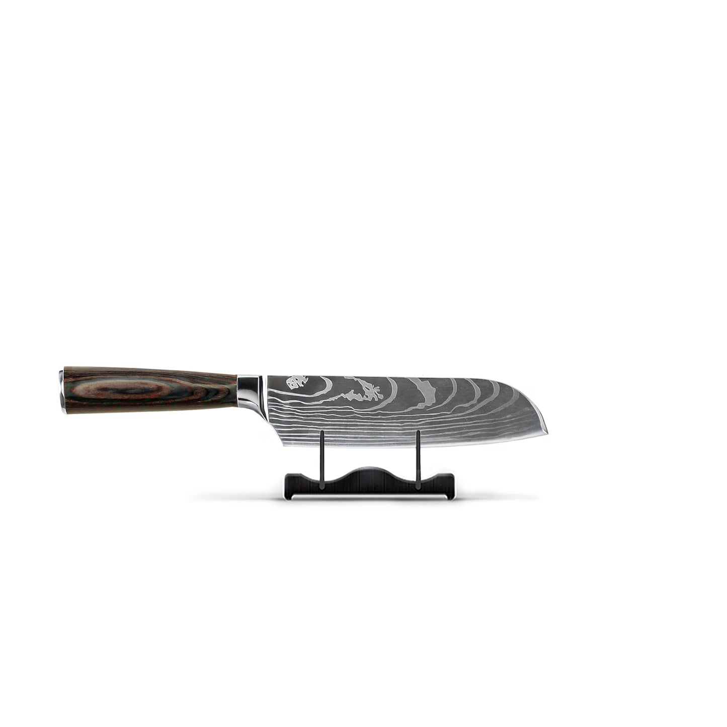 Série d&#39;estampes japonaises Damas - Petit couteau Santoku (13cm)
