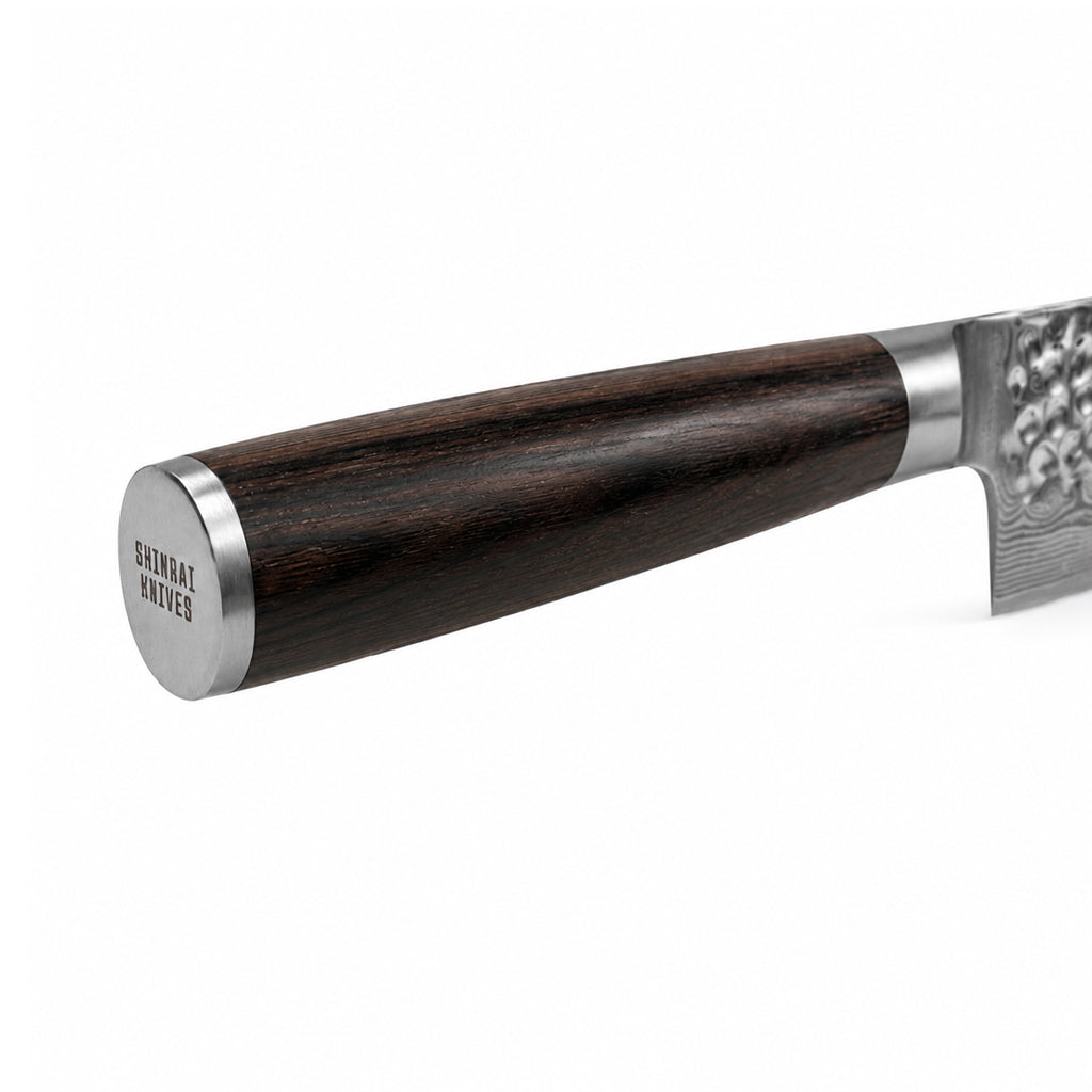 Shinrai Knives - Hammered Damast BR - Damascus Chef's Knife 20 cm
