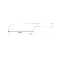 Santoku en acier inoxydable martelé 13 cm