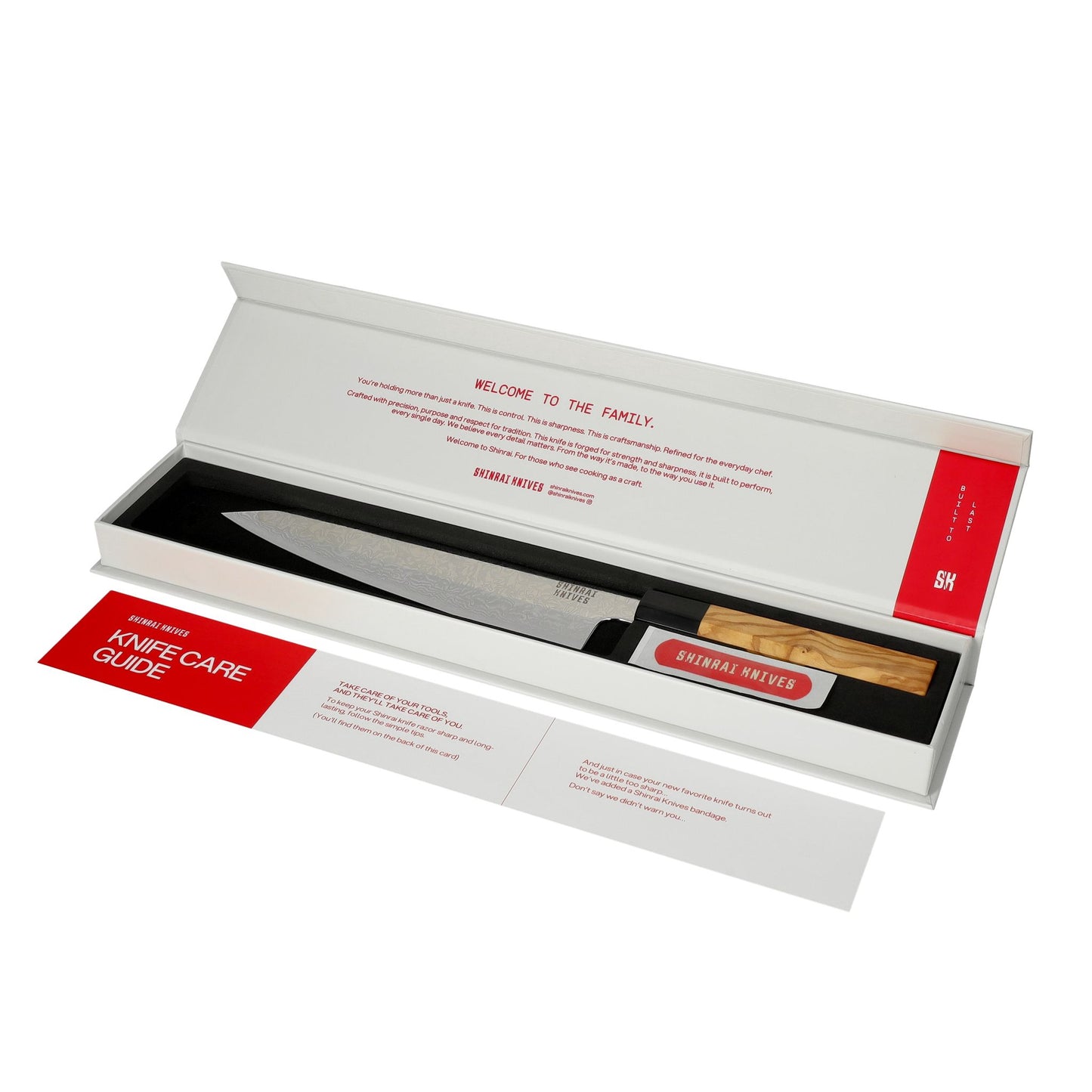 Shinrai Knives - Takumi Kaza 7-piece Damascus Knife Set