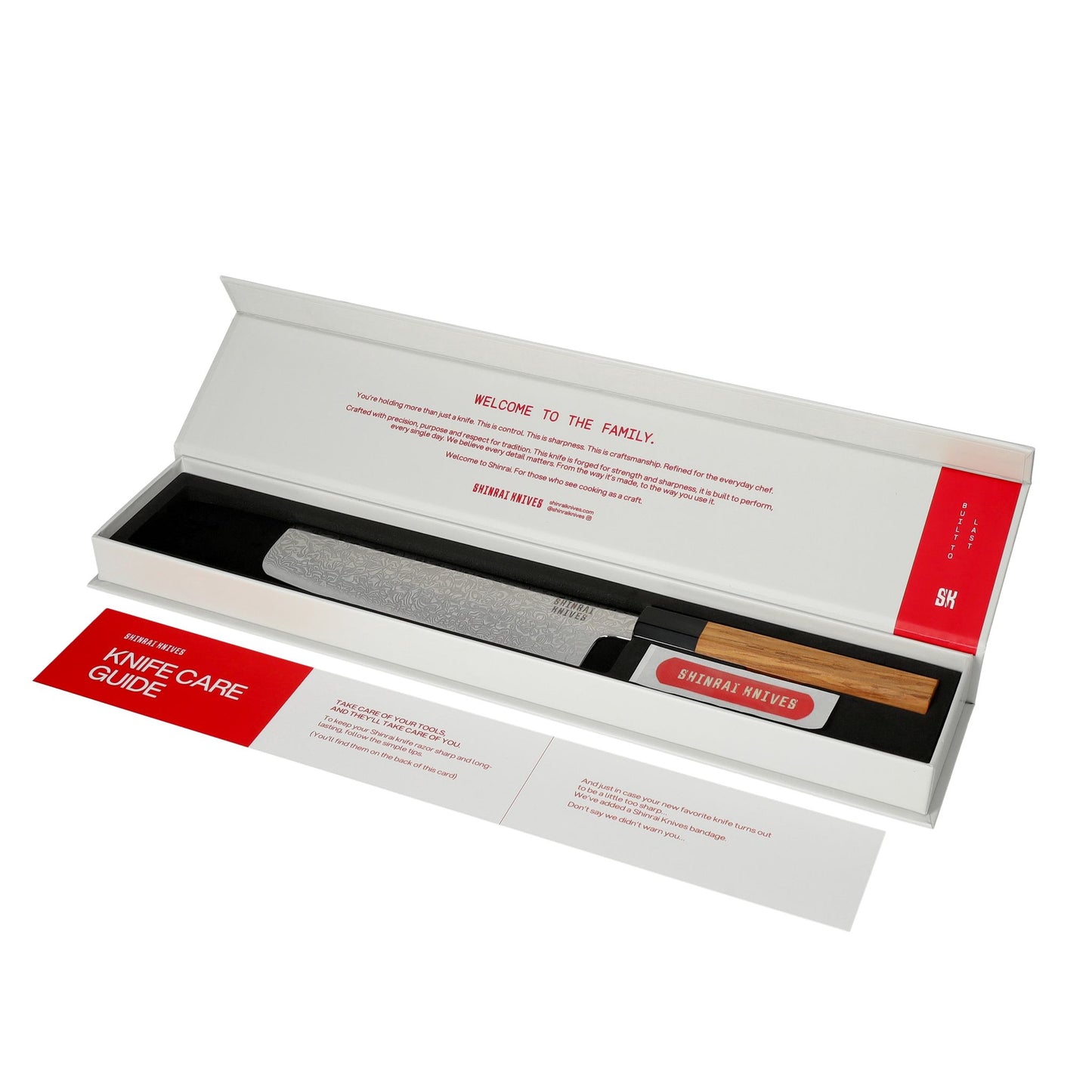 Shinrai Knives - Takumi Kaza 7-piece Damascus Knife Set