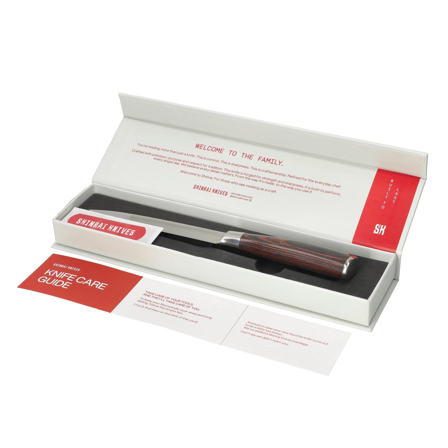 Shinrai Knives - Damascus Print 9-piece Knife Set