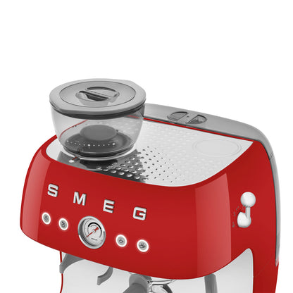 Smeg - Machine à expresso | Rouge | années 1950 | Machine à expresso manuelle