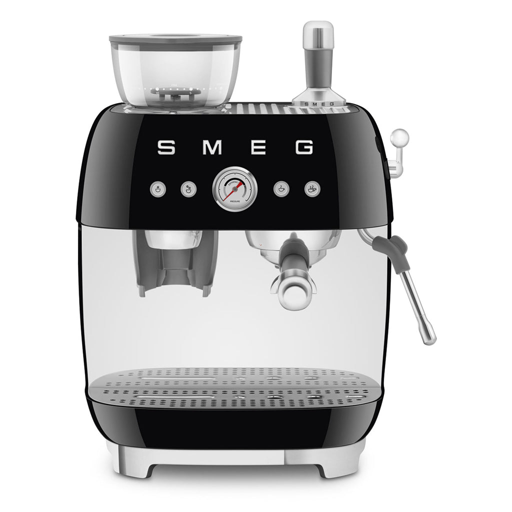 Smeg - Espresso Machine | Black | 1950s | Manual espresso machine with integrated bean grinder