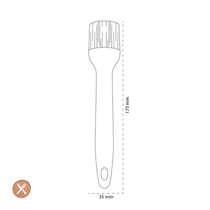 Tools2Cook - Silicone Brush Nutmeg Gray