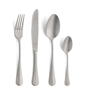 Amefa - Baguette - Coffret de couverts 24 pièces pour 6 personnes - Finition Stonewash - Coffret de couverts Amefa