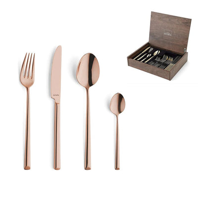 Amefa - Metropole 24-delige Bestekset - Koper Bestekset Amefa 