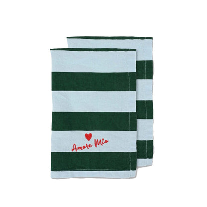 BYON - Serviettes - Amour - Lot de 2 serviettes BYON