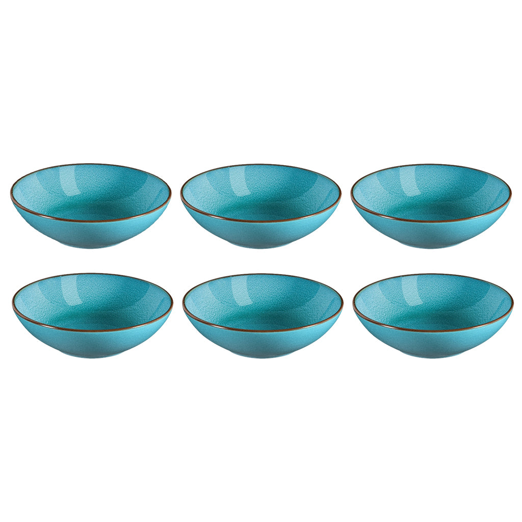 Medard de Noblat - Feeling Turquoise Pasta plates 18 cm (set of 6)