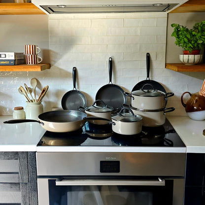 Cook & Pan - Honey Taupe of Mind Wokpan 30 cm Cook & Pan 