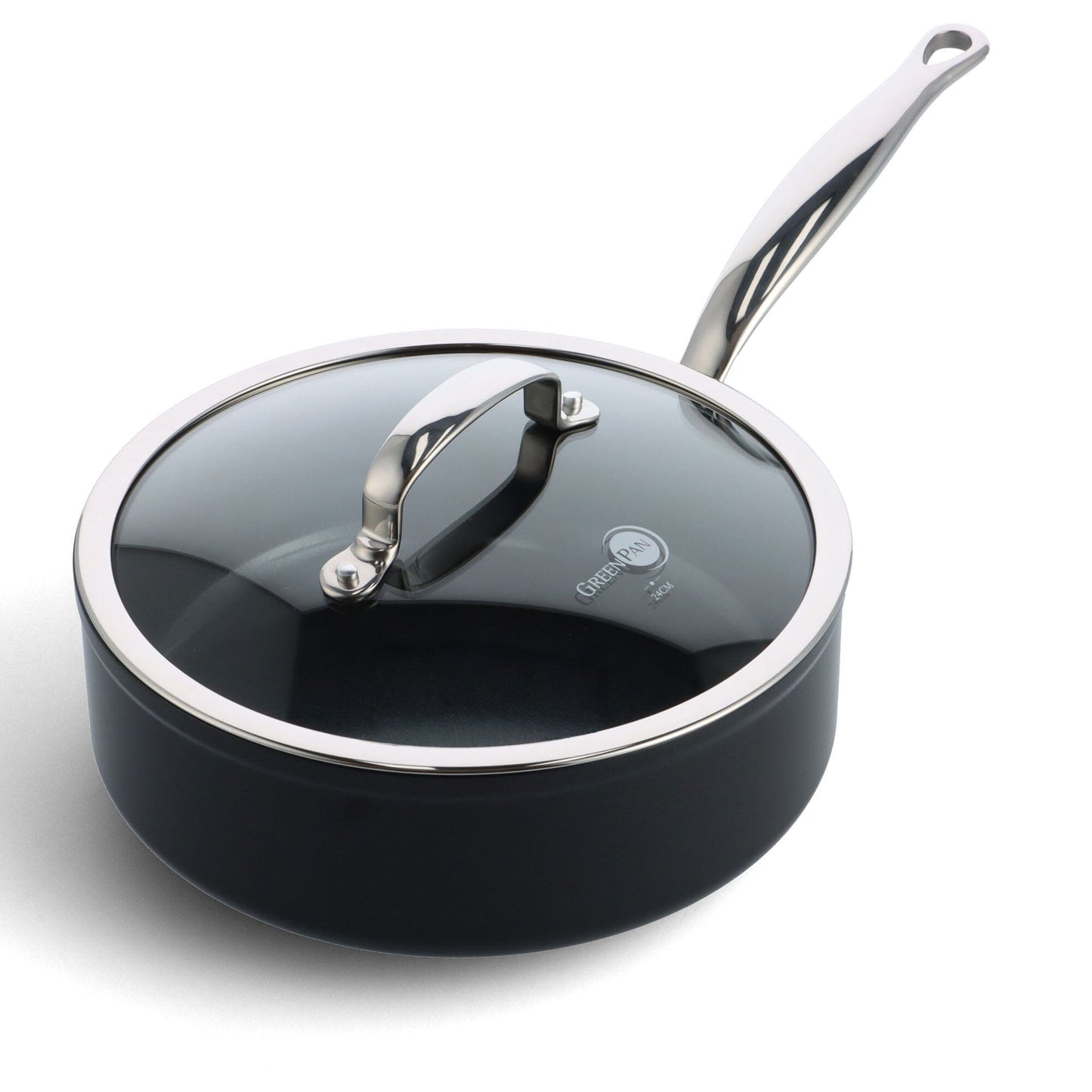 GreenPan - Barcelona Pro 4-delige Pannenset 20/24/24 cm - 2 koekenpannen + stoofpan met deksel Pannenset GreenPan 