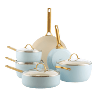 GreenPan - Padova Light Blue 10-delige Pannenset Pannenset GreenPan 