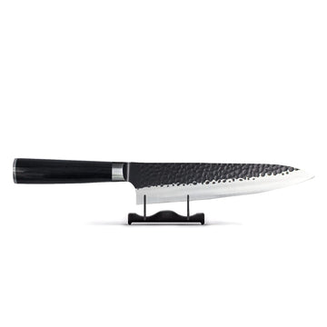 Hammered RVS Black - Koksmes 20 cm Koksmes Shinrai Knives 