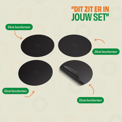Cook &amp; Pan - Ensemble de 4 protections pour induction Taupe of Mind