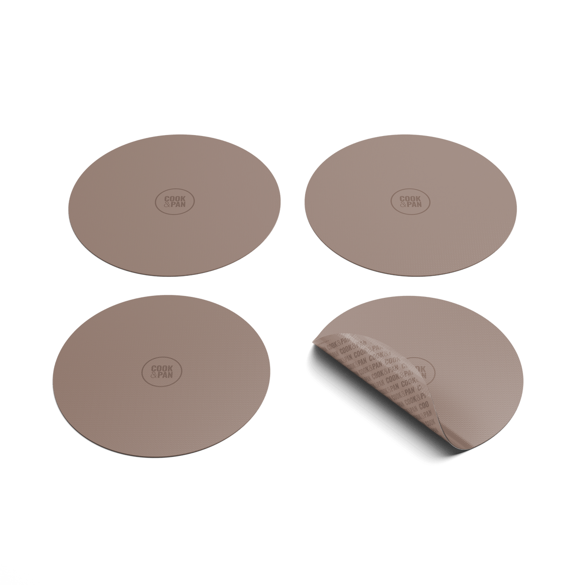 Cook &amp; Pan - Ensemble de 4 protections pour induction Taupe of Mind