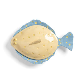 &Klevering - Bord Schol - Geel Serveerschaal &Klevering 