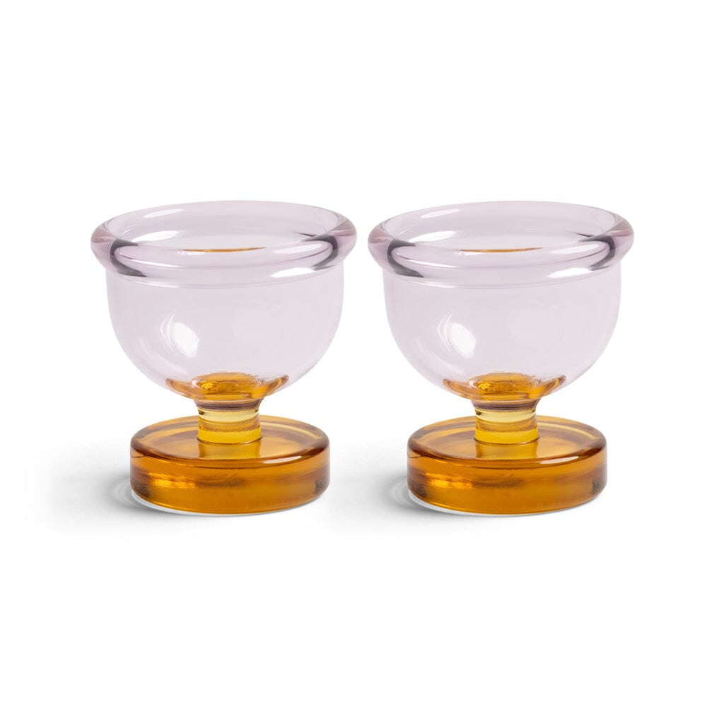 &Klevering - Eierdopjes Cantine - Roze - Set Van 2 Eierdop &Klevering 