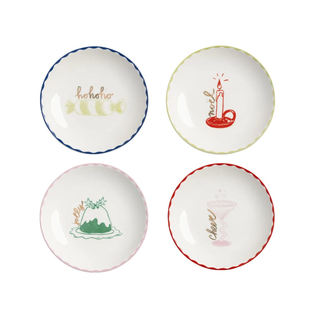 &Klevering - Gebaksbordjes Bliss - Set van 4 &Klevering 