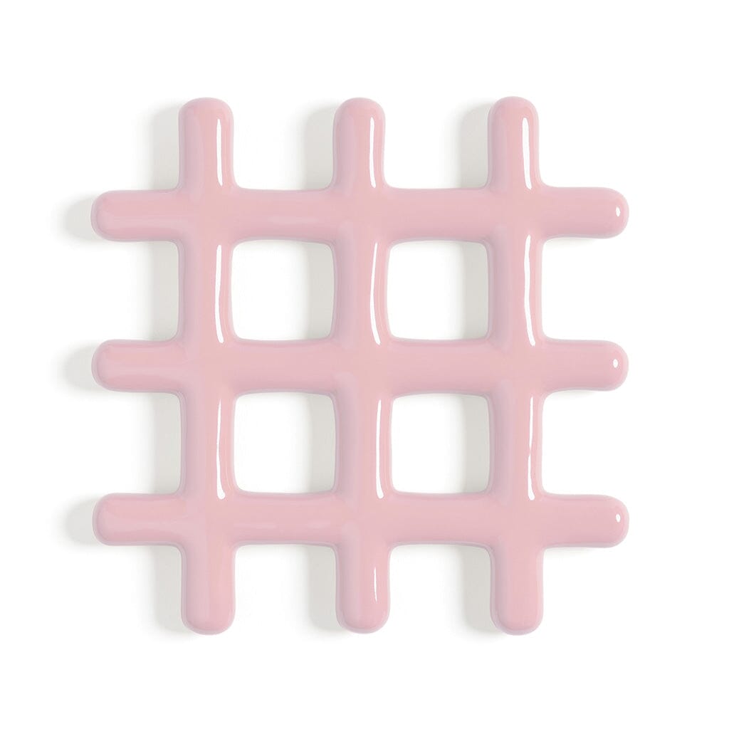 &Klevering - Onderzetter - Grid - Roze Onderzetter &Klevering 