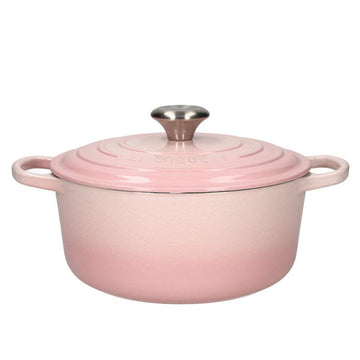 LeCreuset - Roast- / Stew pan Signature round Shell Pink 24cm 4.2l