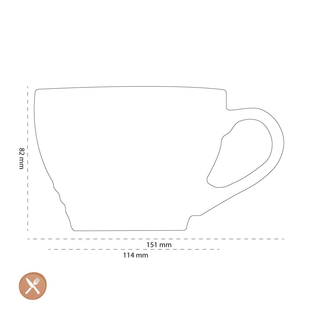 Le Creuset - Grote Cappuccino Mok Ebbenzwart 0,4l Le Creuset 