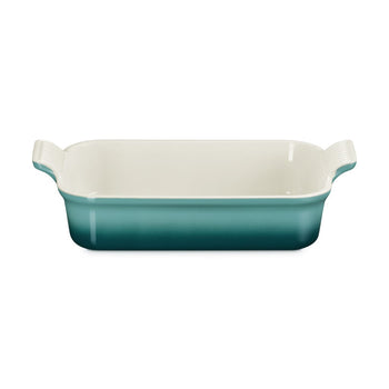 Plat à four rectangulaire Heritage Le Creuset Bleu Riviera 26 x 19 cm