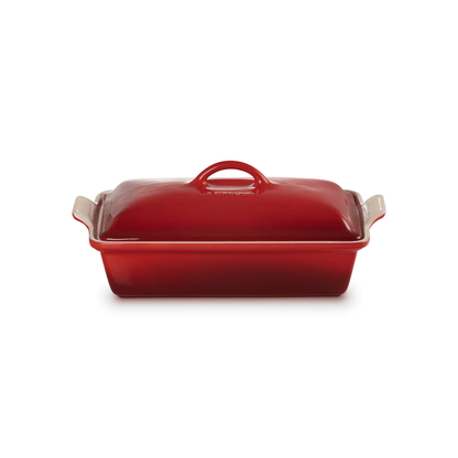Le Creuset - Ovenschaal Rechthoekig met Deksel 33cm Kersenrood Le Creuset 