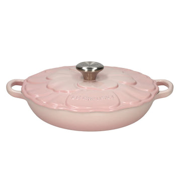 Le Creuset - Signature Campagnard Braadpan Bloesem 26 cm Shell Pink Braadpan Le Creuset 