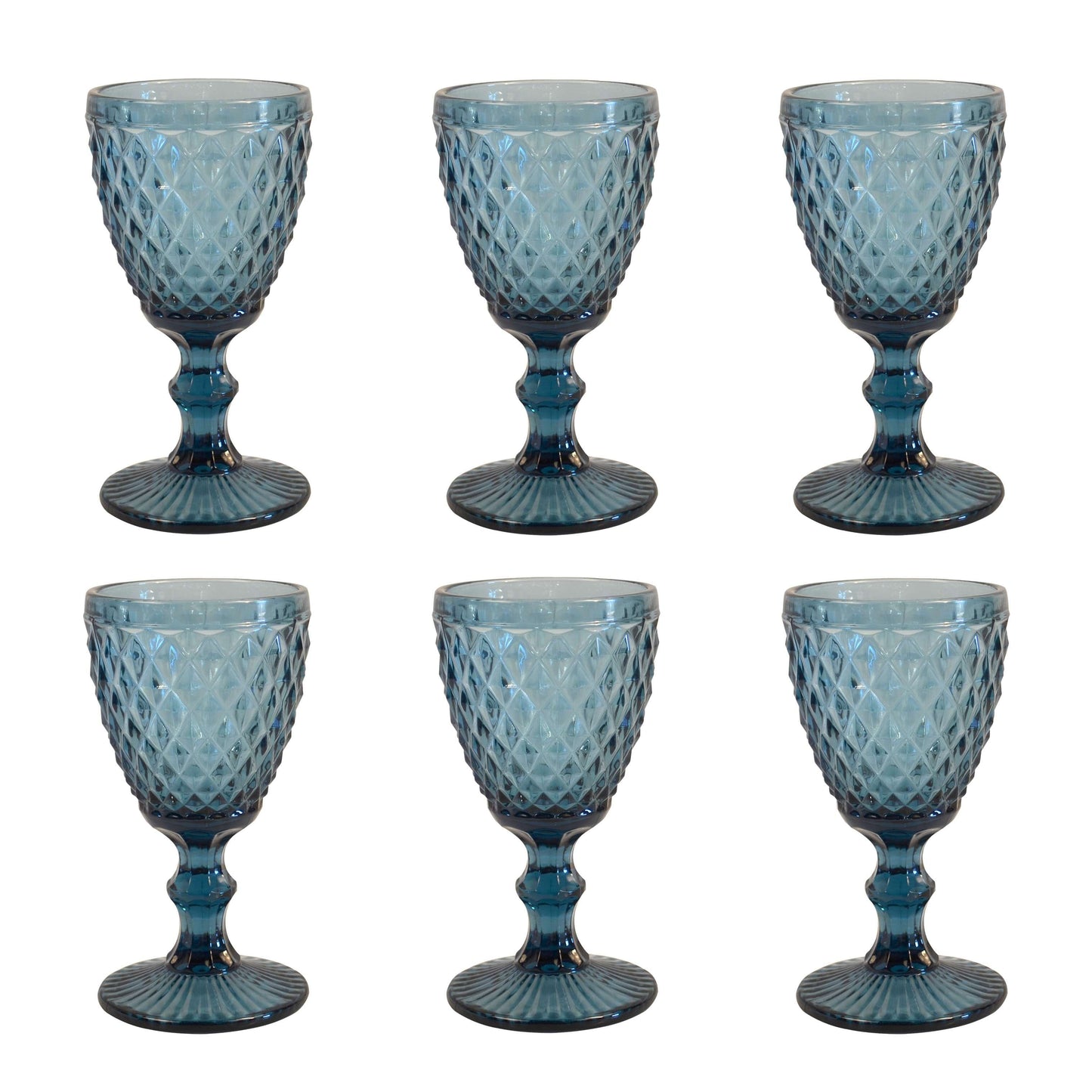 Medard de Noblat - Diamond - Wine Glass 20cl - Blue (set of 6) Medard de Noblat 