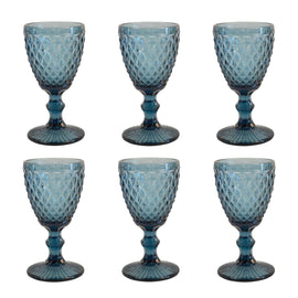 Medard de Noblat - Diamond - Wine Glass 20cl - Blue (set of 6) Medard de Noblat 