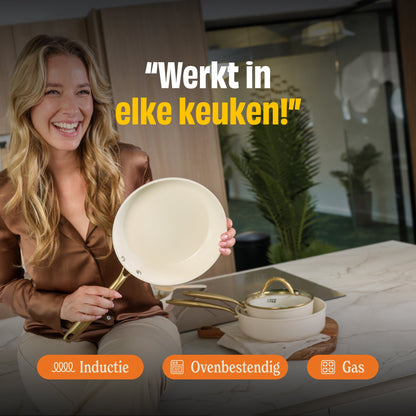 Cook & Pan Vanilla Koekenpannenset 3-delig