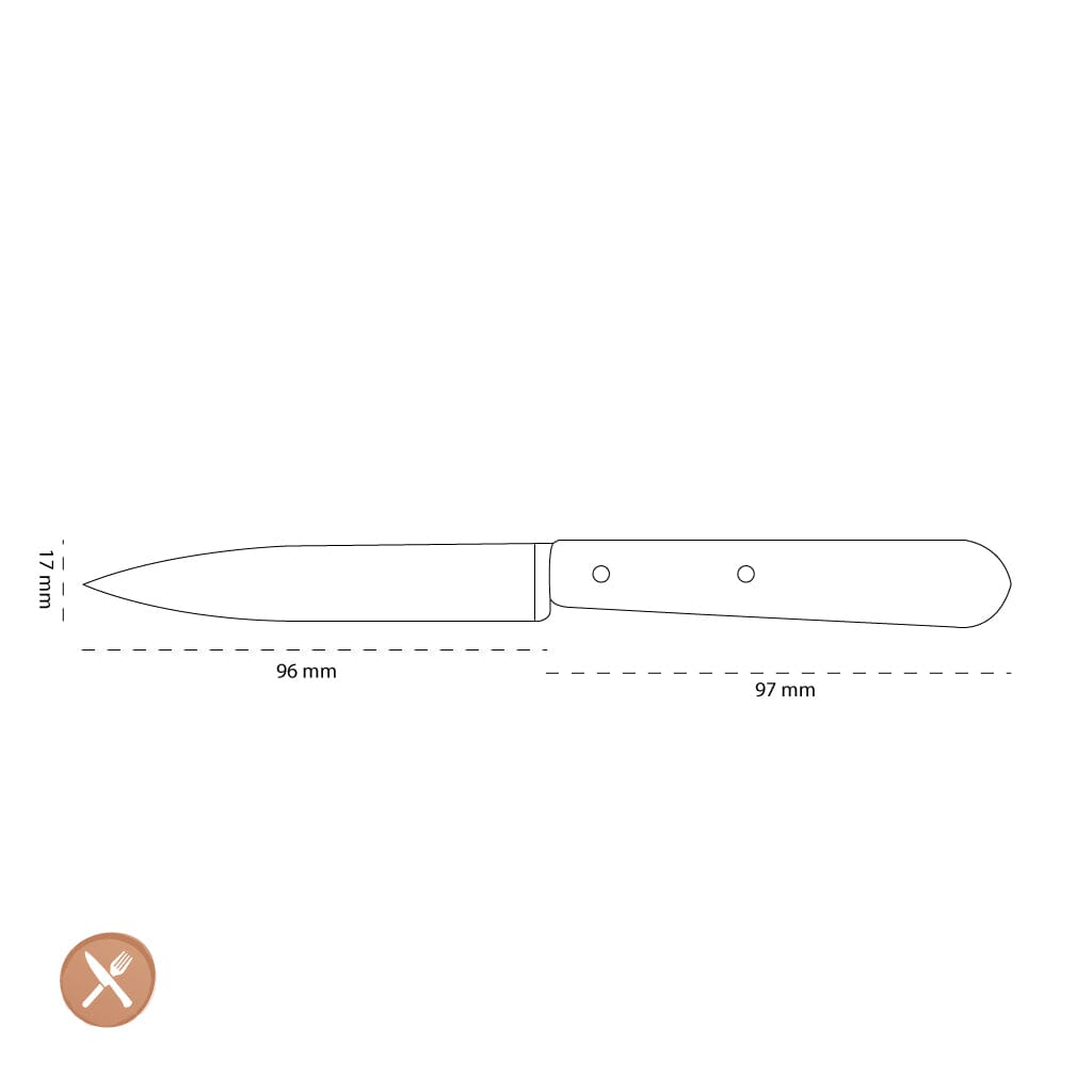 Opinel - Officemes N°102, Carbon, 2 stuks Opinel 