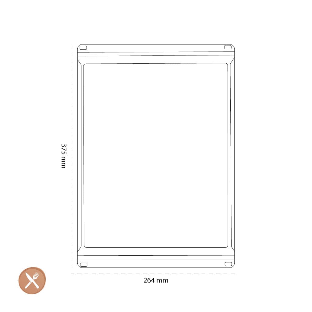 OXO - Snijplank 26,4 x 37,5 cm Kunststof snijplank OXO 