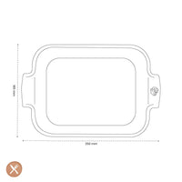 Peugeot - Appolia Ovenschaal Rechthoekig 25 cm Bosgroen Ovenschaal Peugeot 