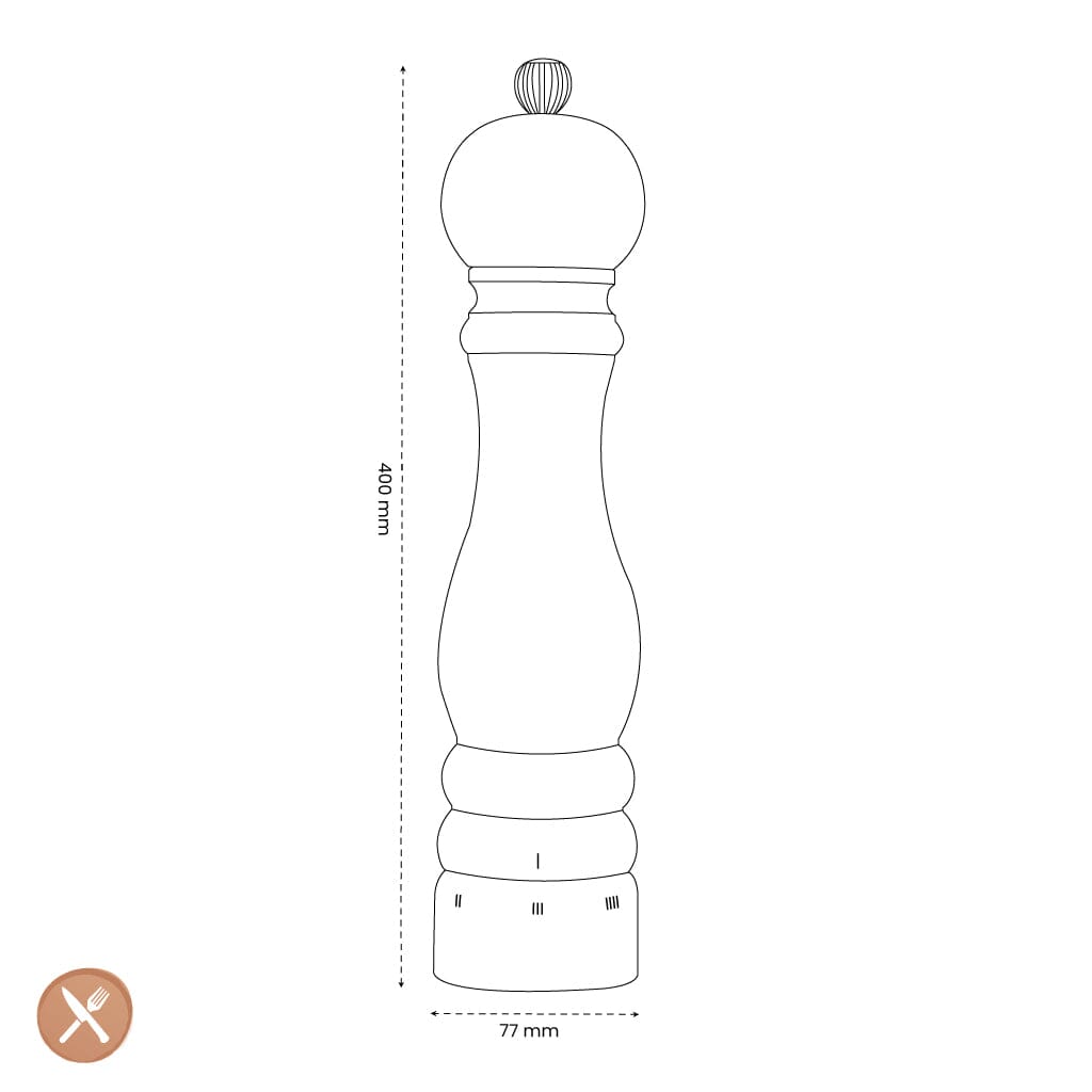 Peugeot - Paris u'select Pepermolen naturel hout 40 cm Pepermolen Peugeot 