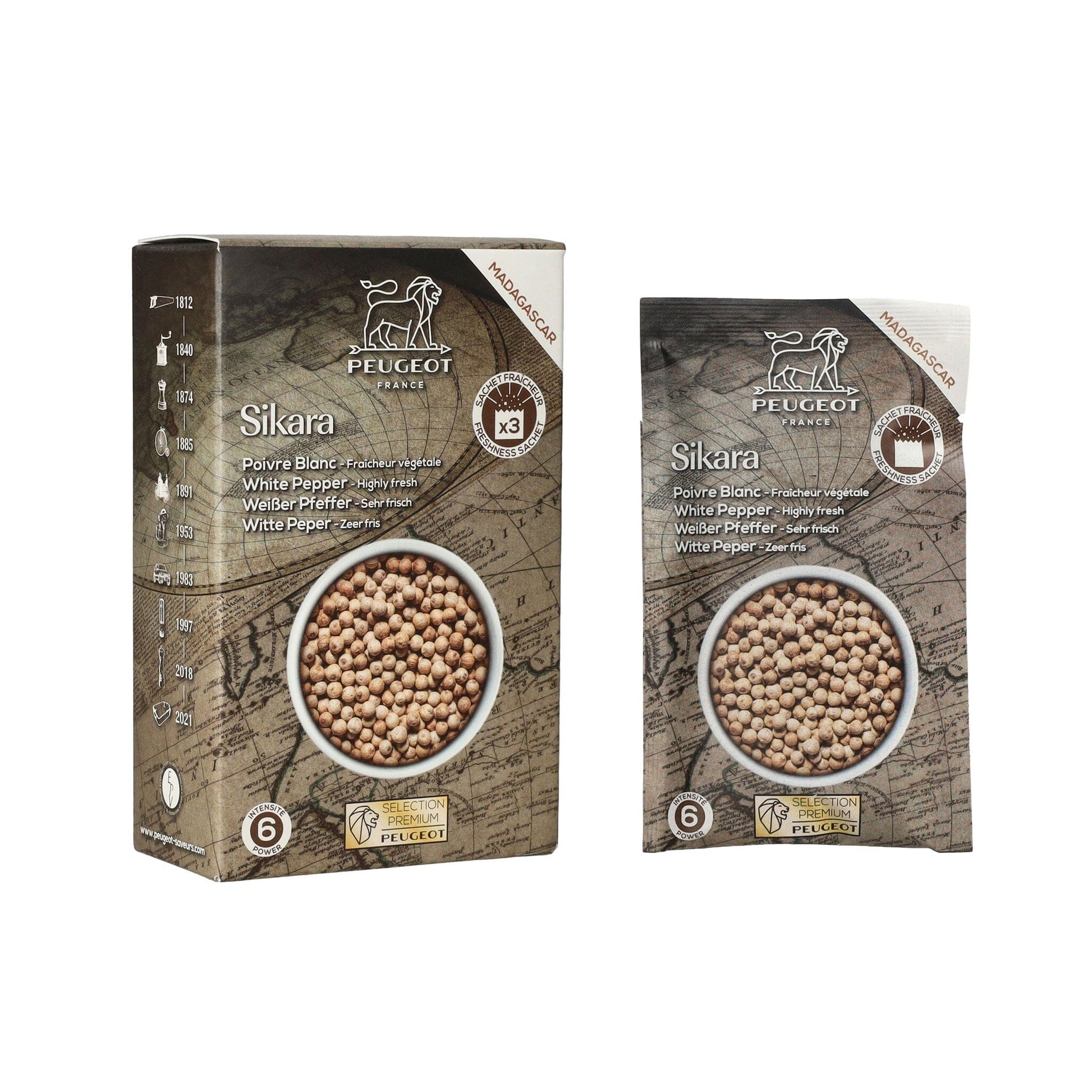 Peugeot - Sikara Witte Peper 60g Peper Peugeot 