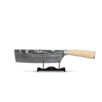 Shinrai Knives - Akari Damascus Print Nakiri mes 18 cm Shinrai Knives 
