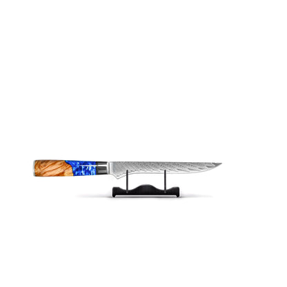 Shinrai Knives - Epoxy Sapphire 6-delige Messenset + Messenblok Cito dubbelzijdig Messenset met blok Shinrai Knives 