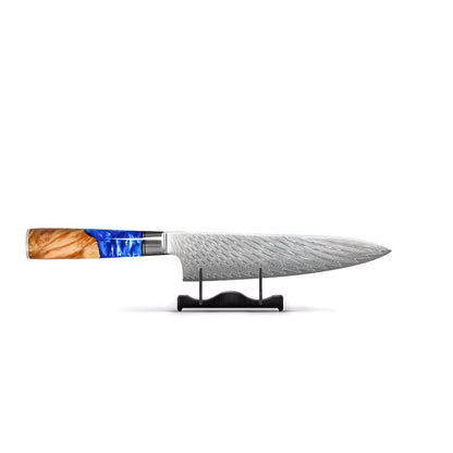 Shinrai Knives - Epoxy Sapphire 6-delige Messenset + Messenblok Rotate Messenset met blok Shinrai Knives 