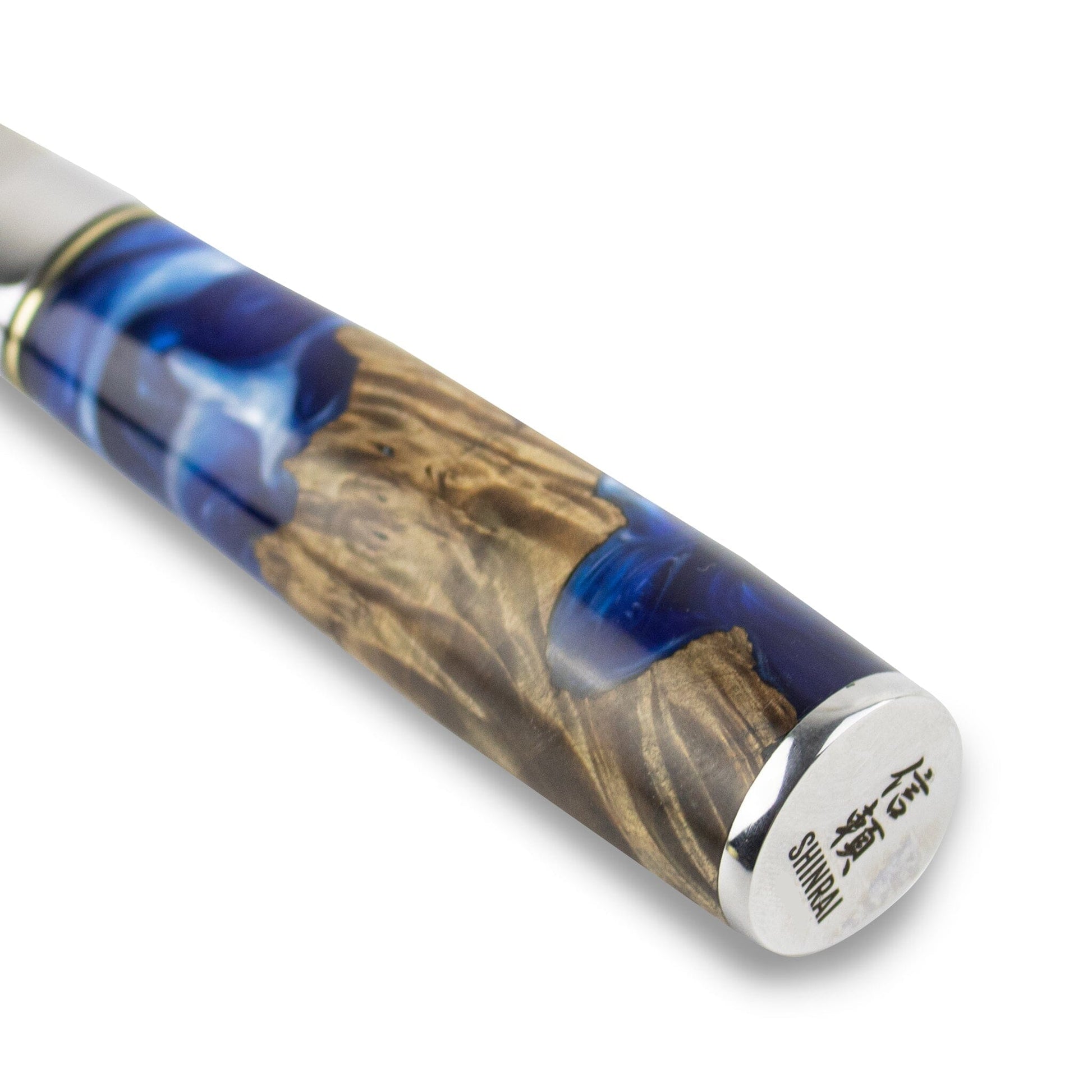 Shinrai Knives - Epoxy Sapphire Damascus Chinees Koksmes 19 cm Chinees koksmes Shinrai Knives 