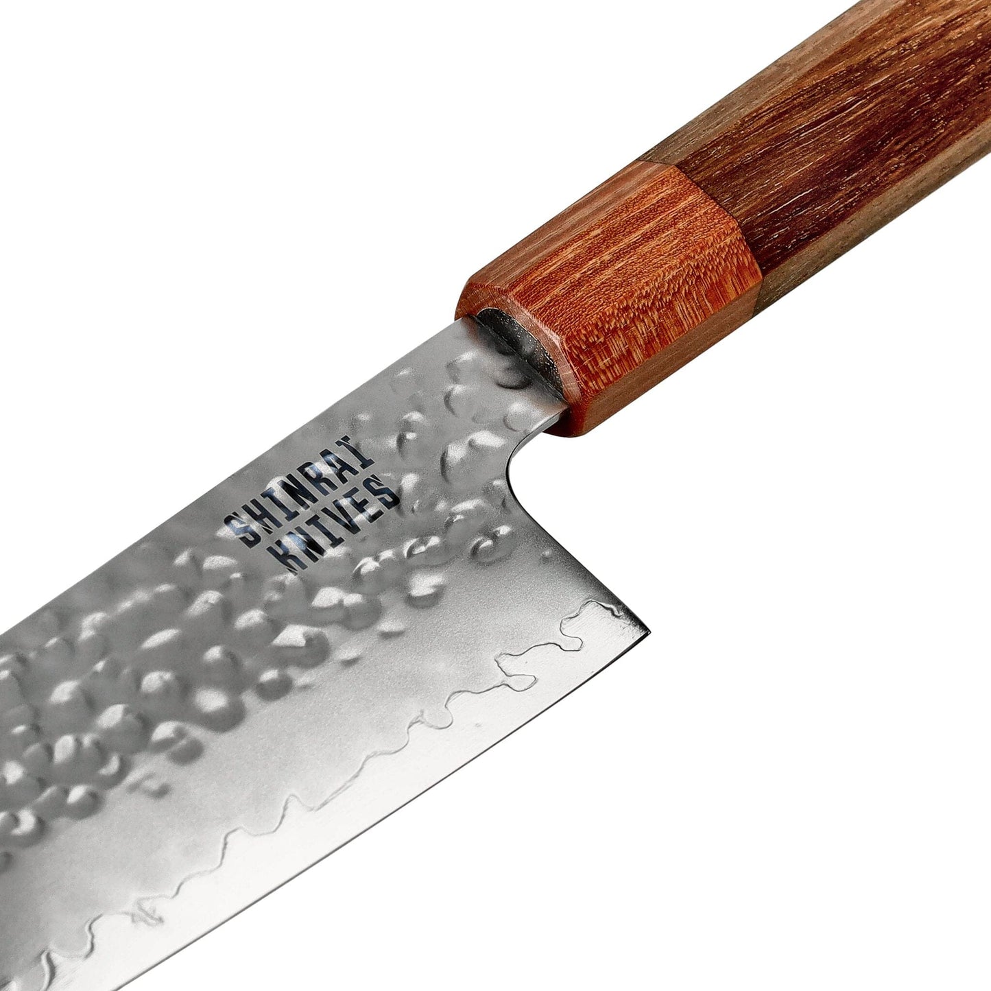 Couteaux Shinrai - Kigami Exclusive Damascus 4 pièces - Couteau de chef + Couteau à pain + Nakiri + Couteau d'office Ensemble de couteaux Shinrai Knives