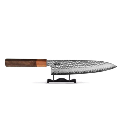Couteaux Shinrai - Kigami Exclusive Damascus 4 pièces - Couteau de chef + Couteau à pain + Nakiri + Couteau d'office Ensemble de couteaux Shinrai Knives