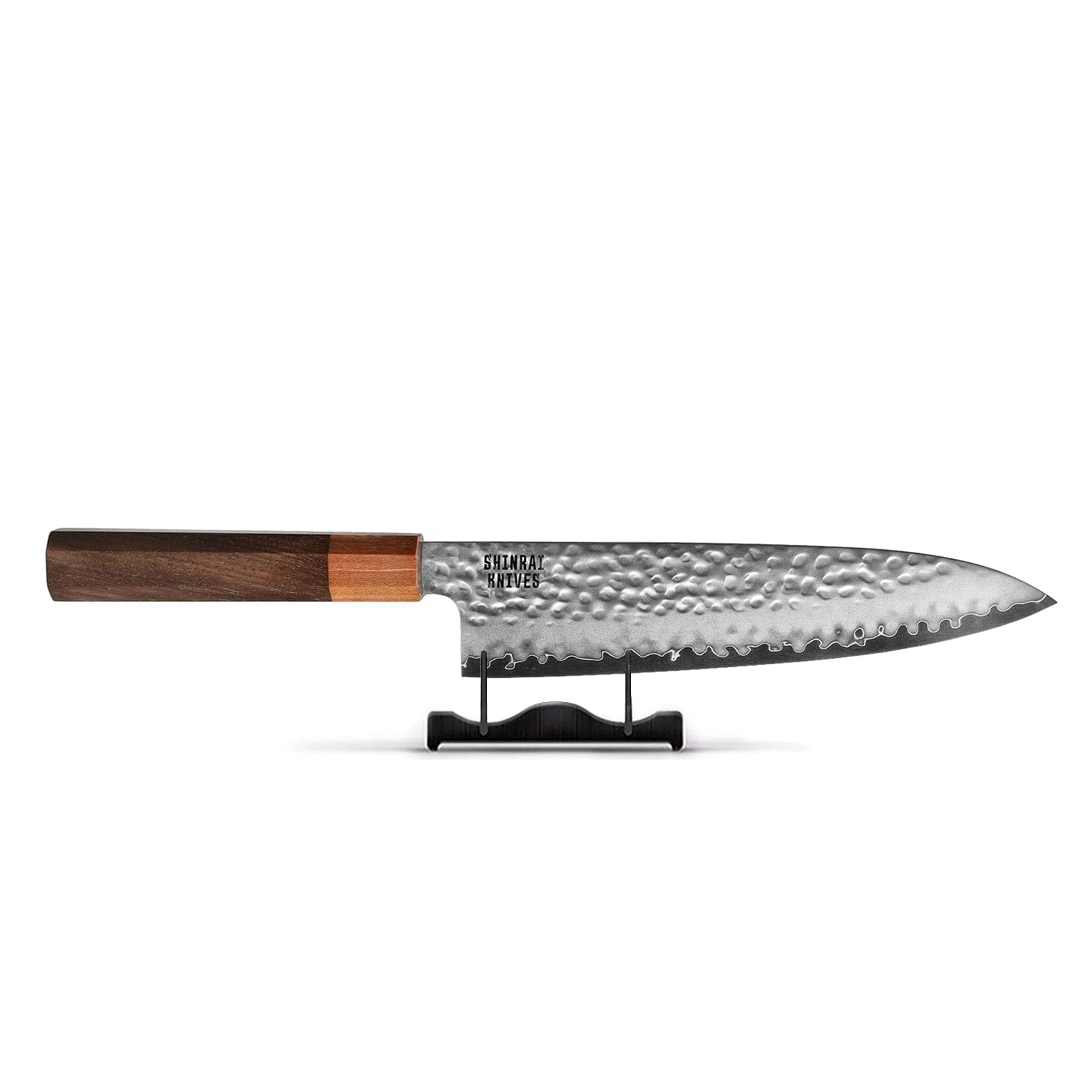 Couteaux Shinrai - Kigami Exclusive Damascus 5 pièces - Couteau de chef + Couteau à pain + Nakiri + Couteau de bureau + Couteau d'office Ensemble de couteaux Shinrai Knives
